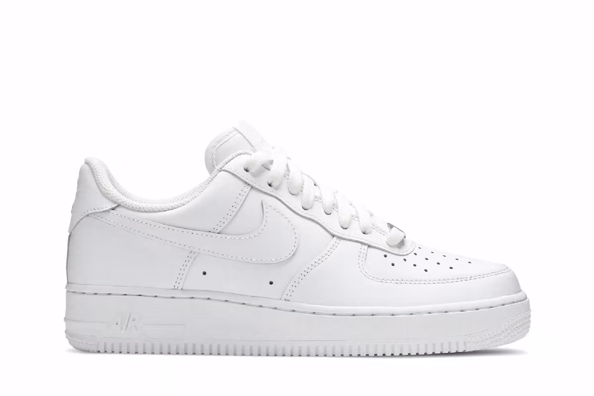 Nike Women's Air Force 1 Triple White, view 2