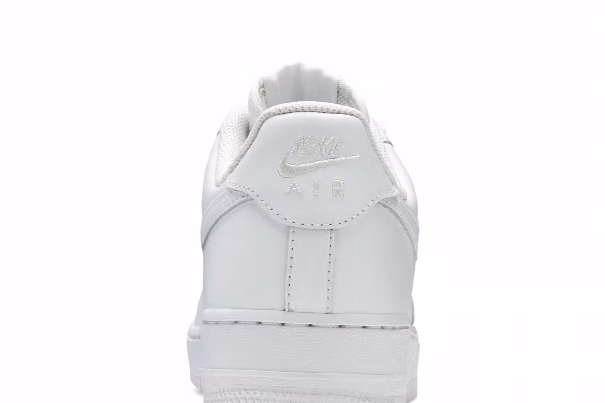 Nike Women's Air Force 1 Triple White, view 8