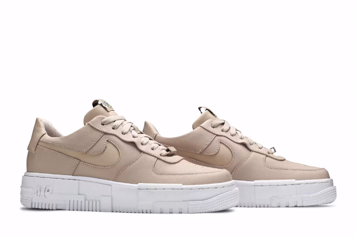 Nike Women's Air Force 1 Pixel Particle Beige, view 9