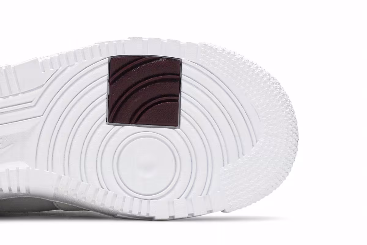 Nike Women's Air Force 1 Pixel White Gold Chain, view 6
