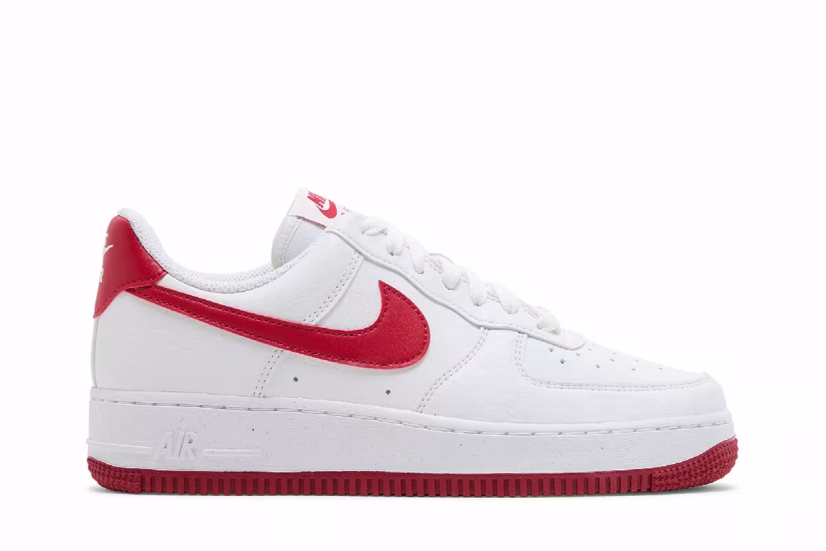 Nike Women's Air Force 1 White Gym Red, view 2