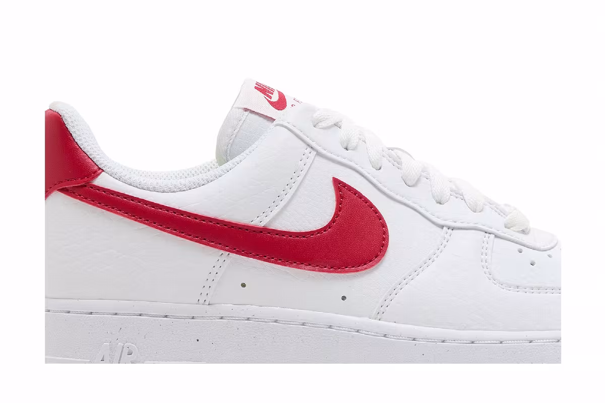 Nike Women's Air Force 1 White Gym Red, view 3
