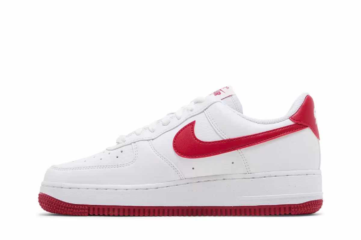 Nike Women's Air Force 1 White Gym Red, view 4