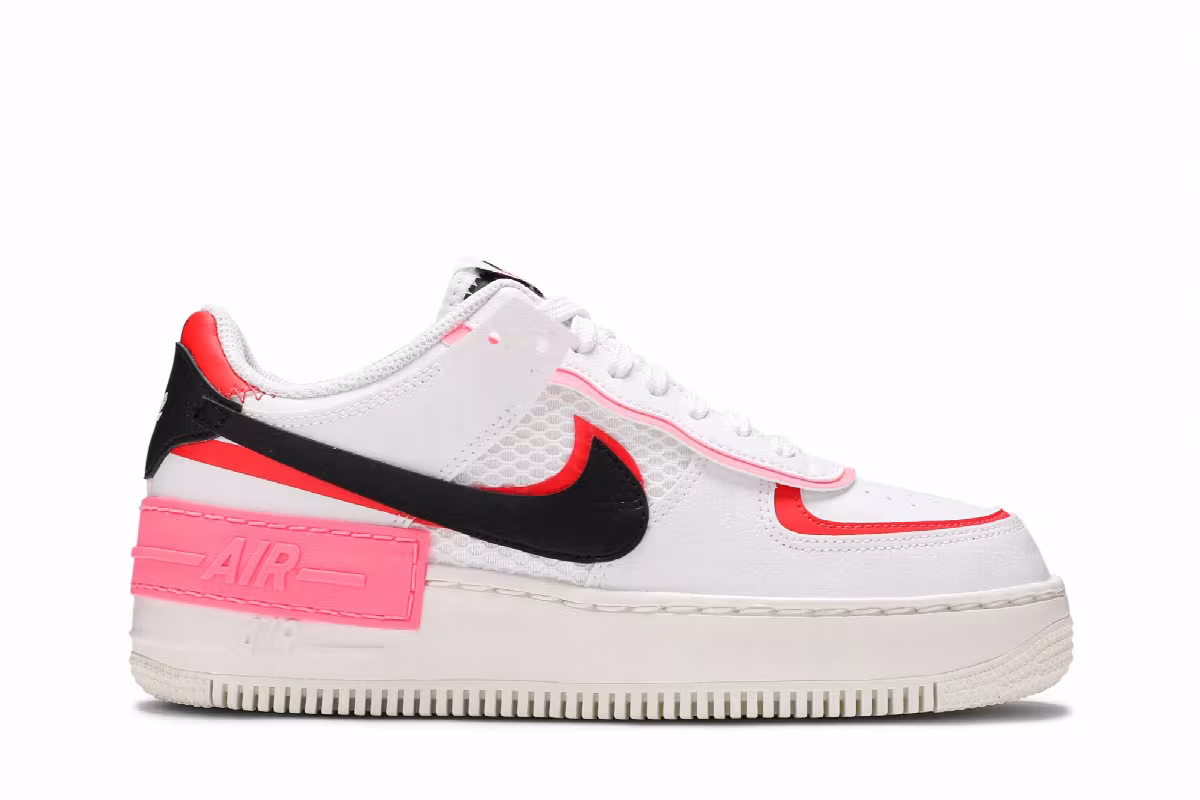 Nike Women's Air Force 1 Shadow White Multi-Color, view 2