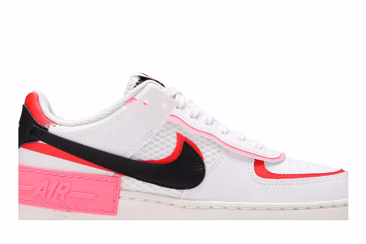 Nike Women's Air Force 1 Shadow White Multi-Color, view 3