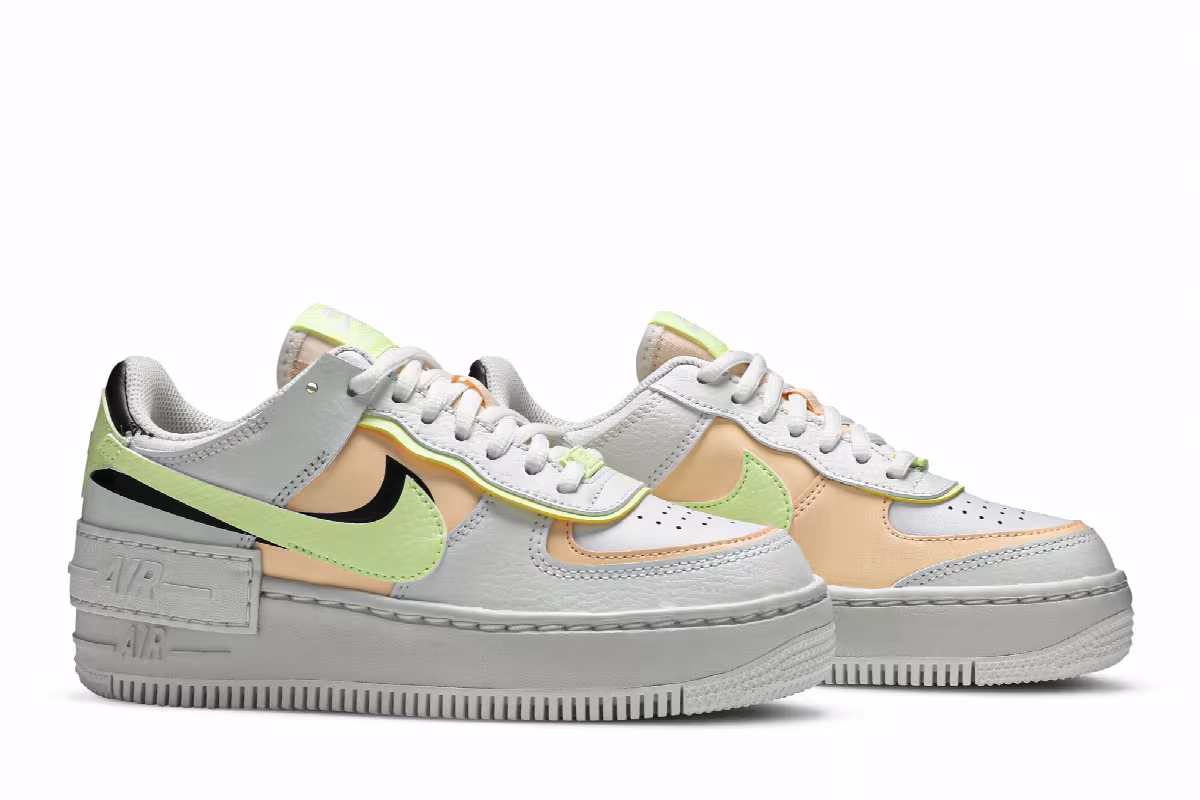 Nike Women's Air Force 1 Shadow White Crimson Tint, view 9