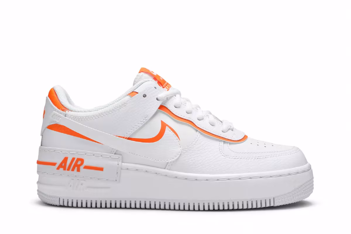 Nike Women's Air Force 1 Shadow Total Orange, view 2