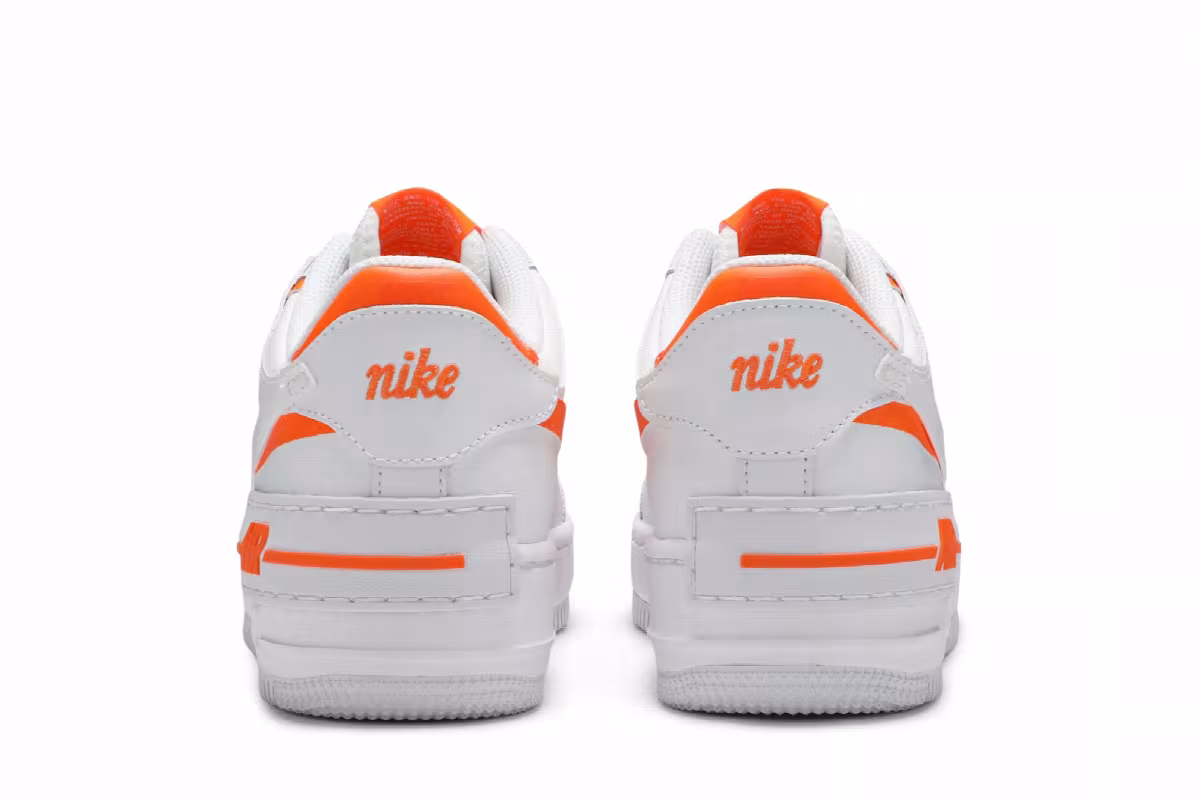 Nike Women's Air Force 1 Shadow Total Orange, view 7