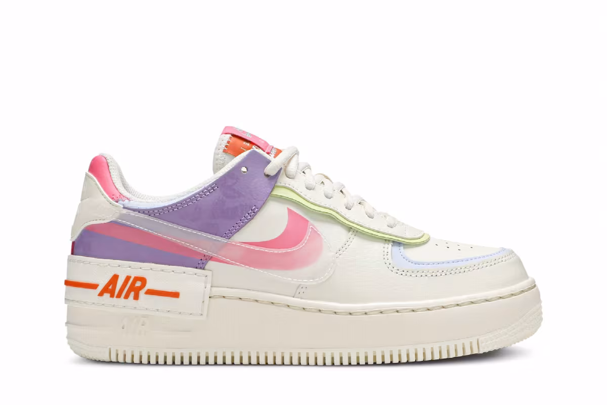 Nike Women's Air Force 1 Shadow Beige, view 2
