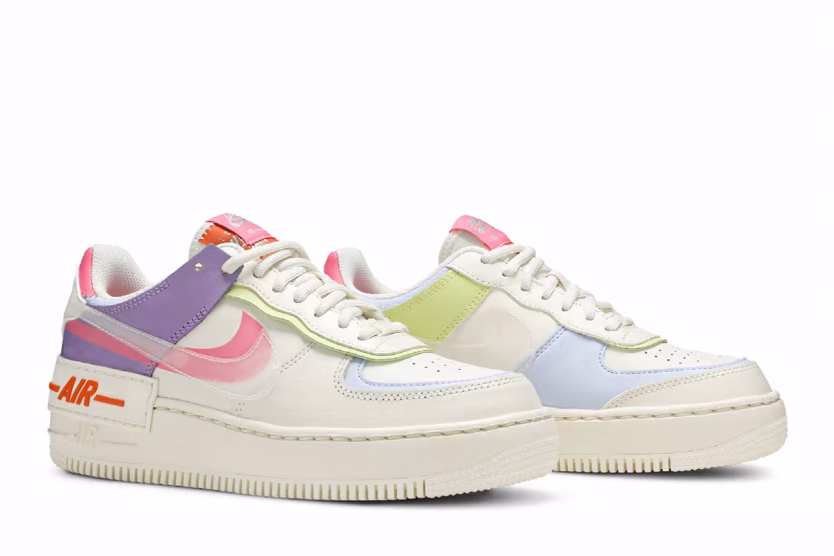 Nike Women's Air Force 1 Shadow Beige, view 9