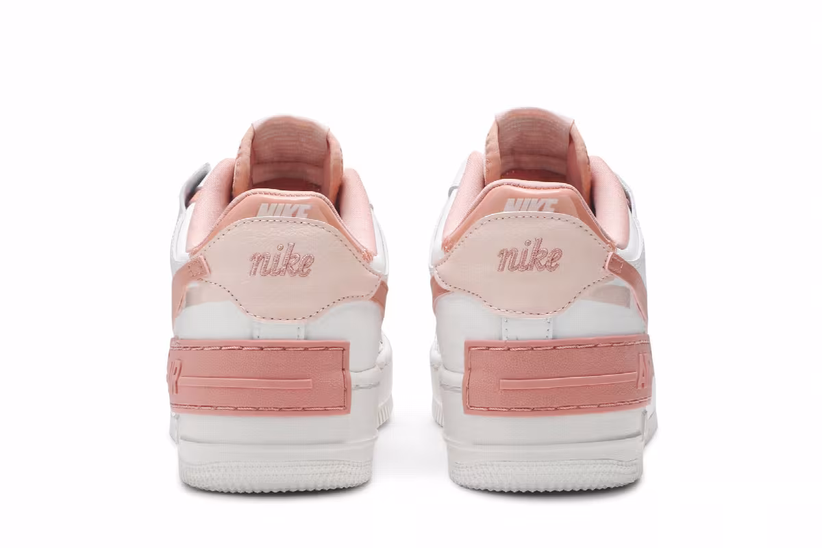 Nike Women's Air Force 1 Shadow Washed Coral, view 7