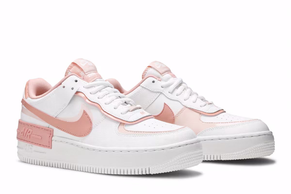 Nike Women's Air Force 1 Shadow Washed Coral, view 9