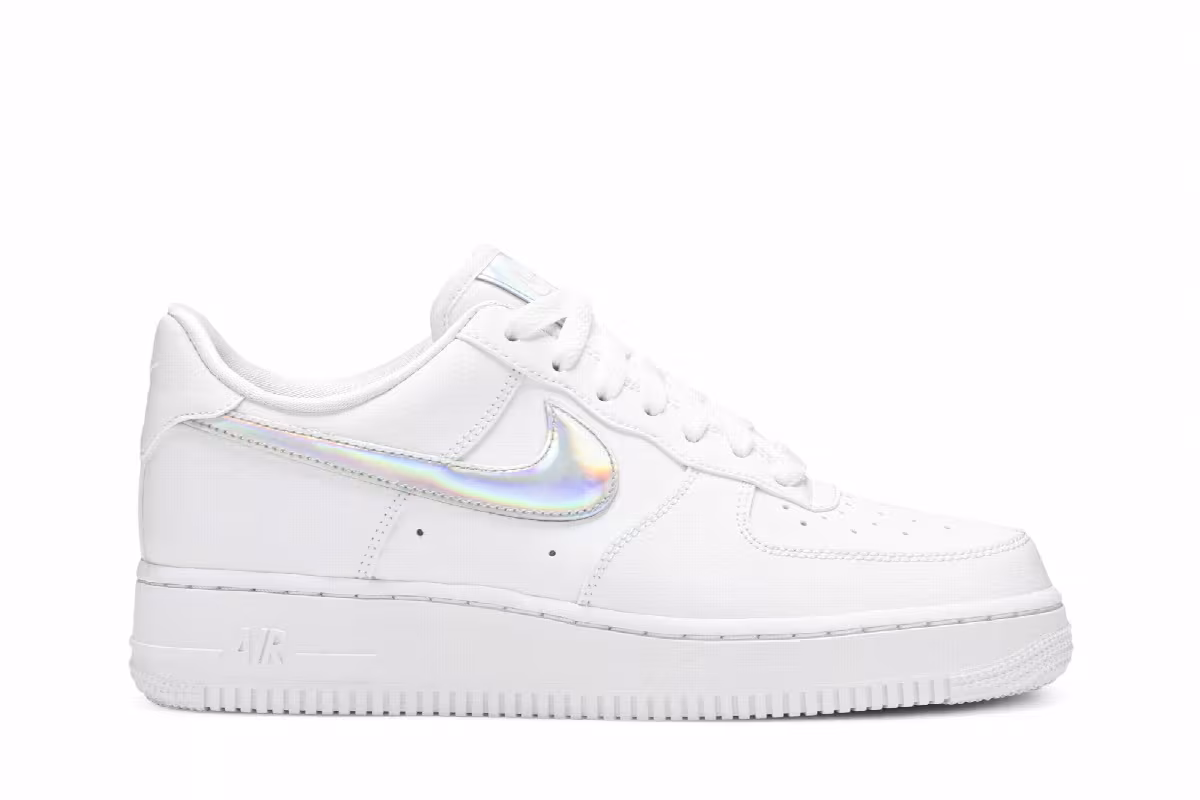 Nike Women's Air Force 1 Low Iridescent Swoosh, view 2