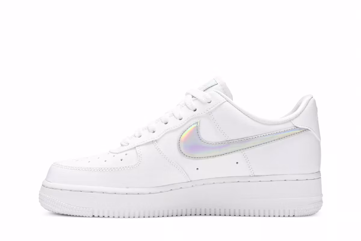 Nike Women's Air Force 1 Low Iridescent Swoosh, view 4
