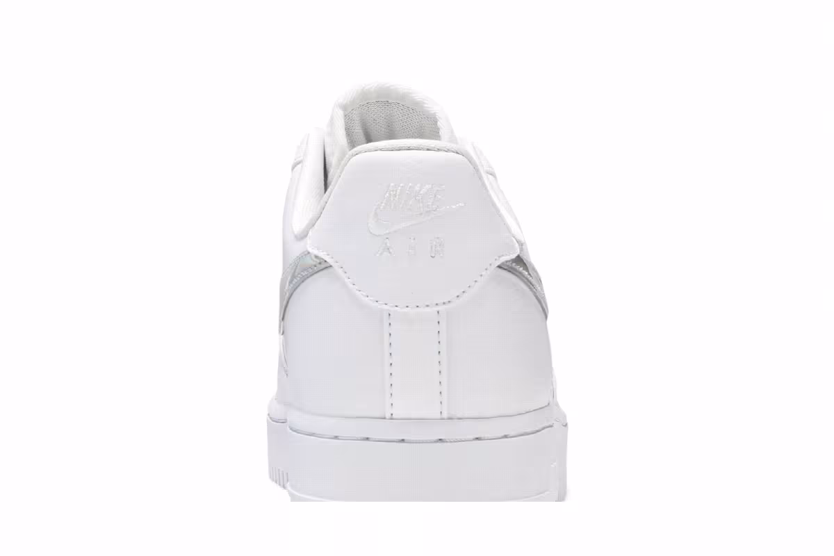 Nike Women's Air Force 1 Low Iridescent Swoosh, view 8