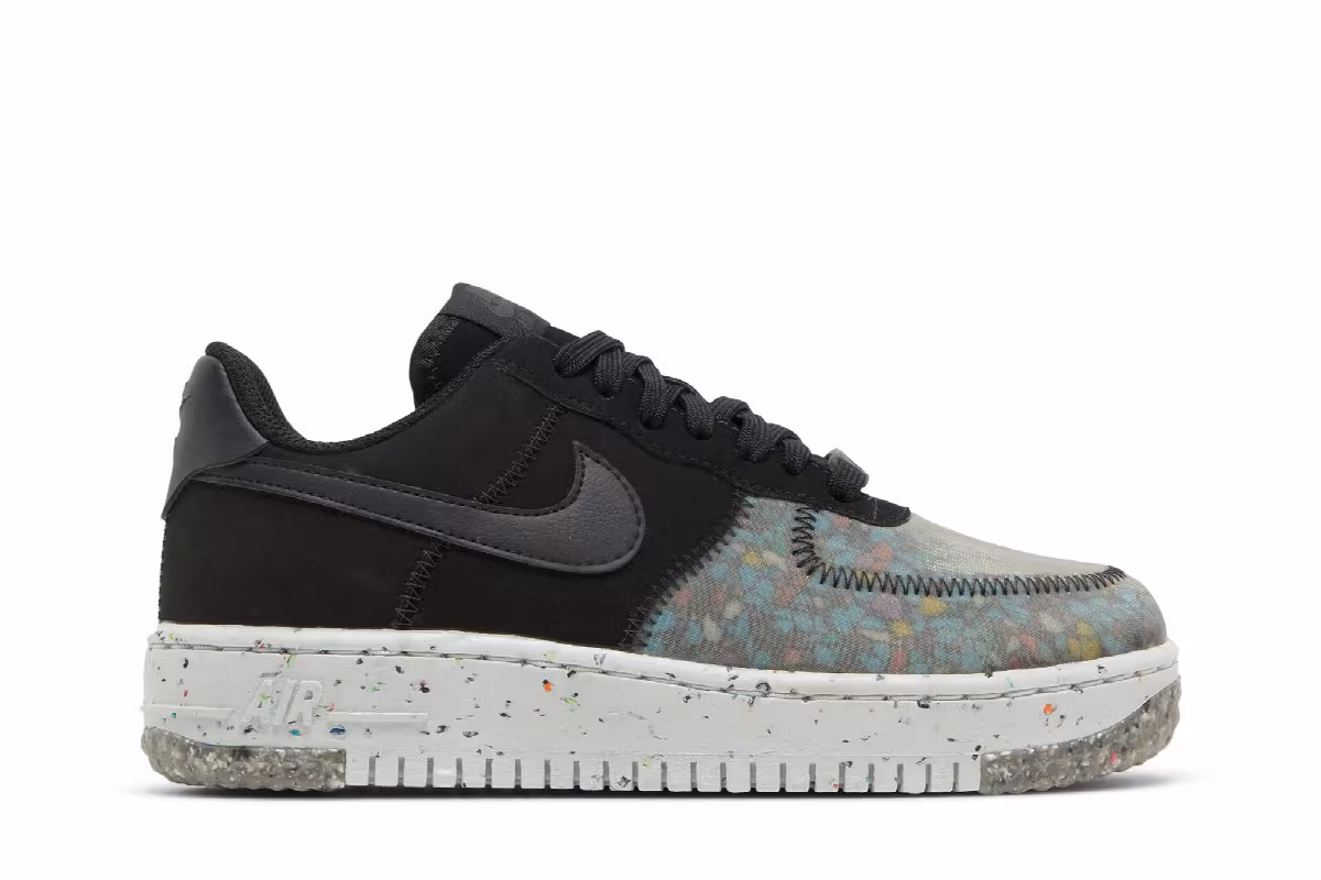 Nike Women's Air Force 1 Crater Black Photon Dust, view 2