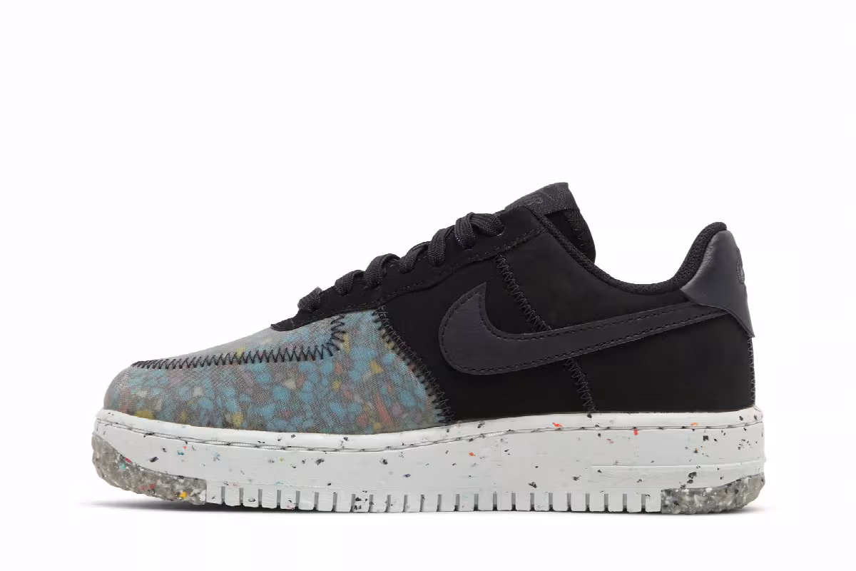 Nike Women's Air Force 1 Crater Black Photon Dust, view 4