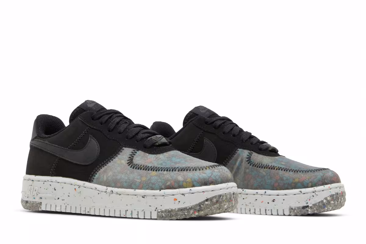 Nike Women's Air Force 1 Crater Black Photon Dust, view 9