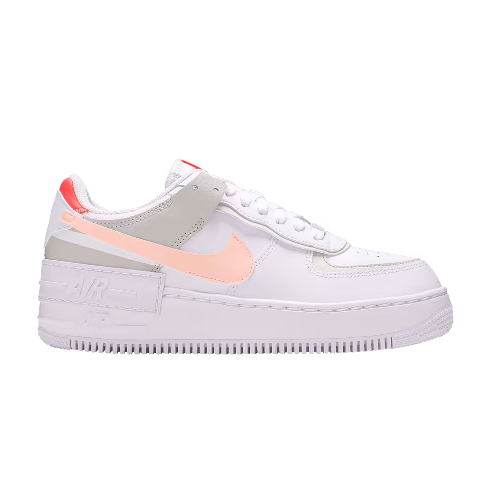 Nike Women's Air Force 1 Low Shadow White Bright Mango