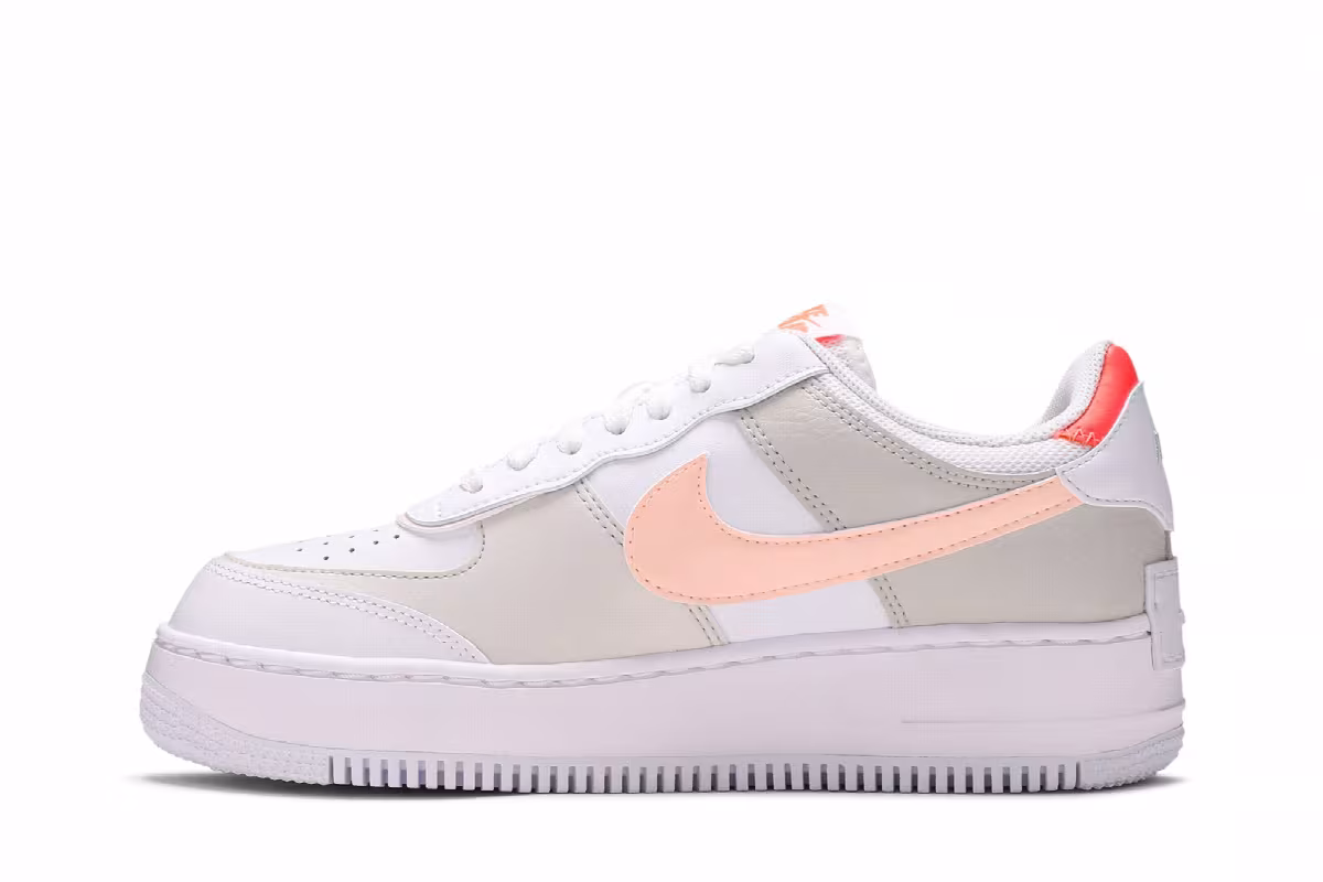 Nike Women's Air Force 1 Low Shadow White Bright Mango, view 4