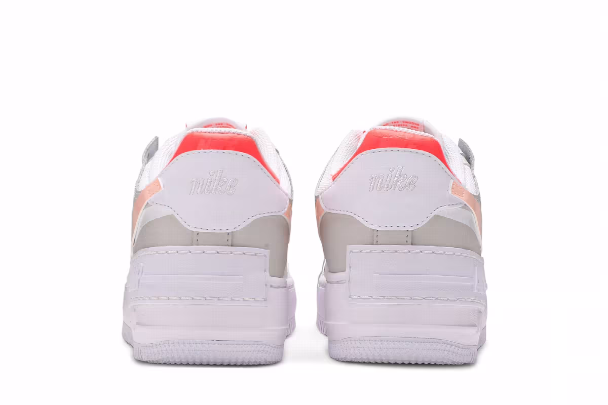 Nike Women's Air Force 1 Low Shadow White Bright Mango, view 7