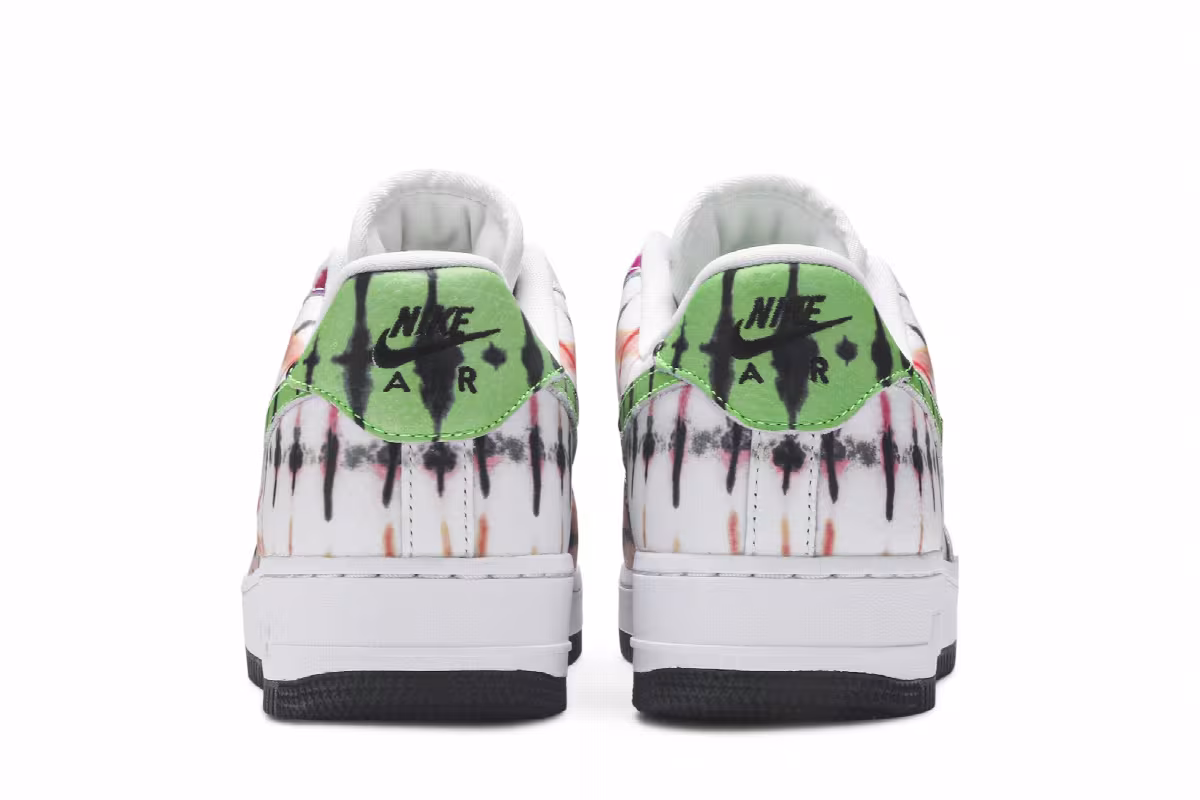 Nike Women's Air Force 1 Black Tie Dye, view 7