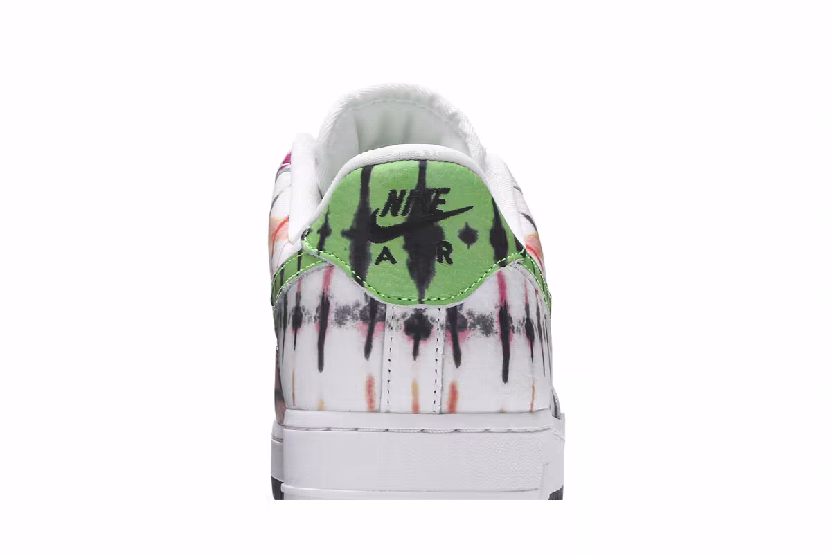 Nike Women's Air Force 1 Black Tie Dye, view 8