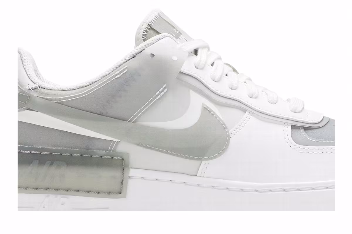 Nike Women's Air Force 1 Shadow SE Particle Grey, view 3