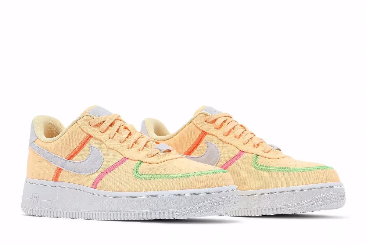 Nike Women's Air Force 1 Stitched Canvas - Melon Tint, view 9