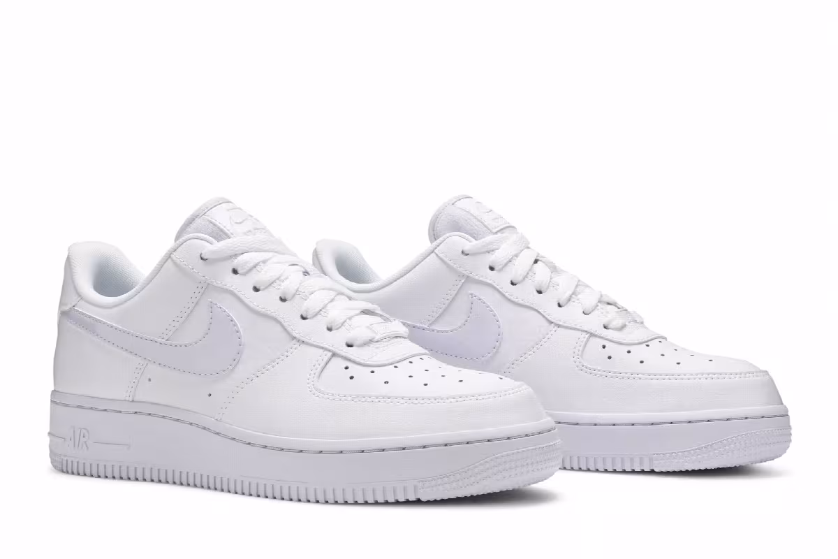 Nike Women's Air Force 1 White Barely Grape, view 9