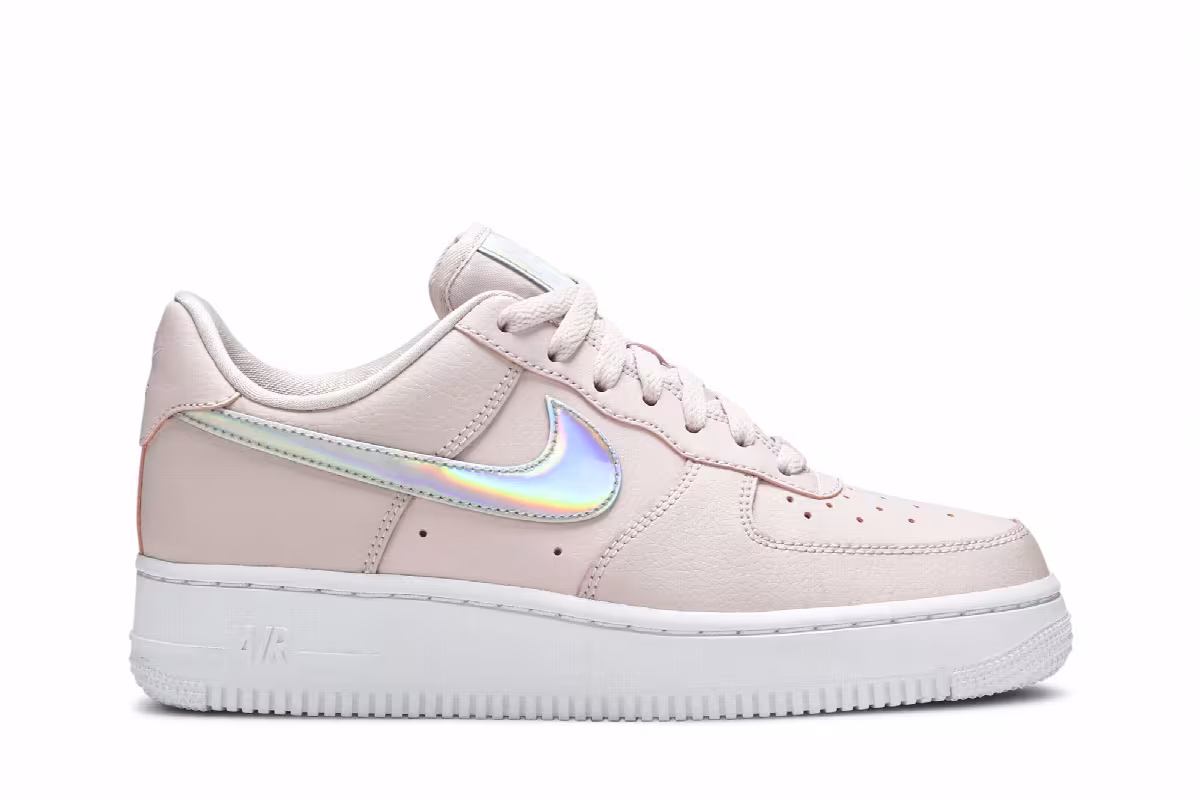 Nike Women's Air Force 1 Low Pink Iridescent, view 2