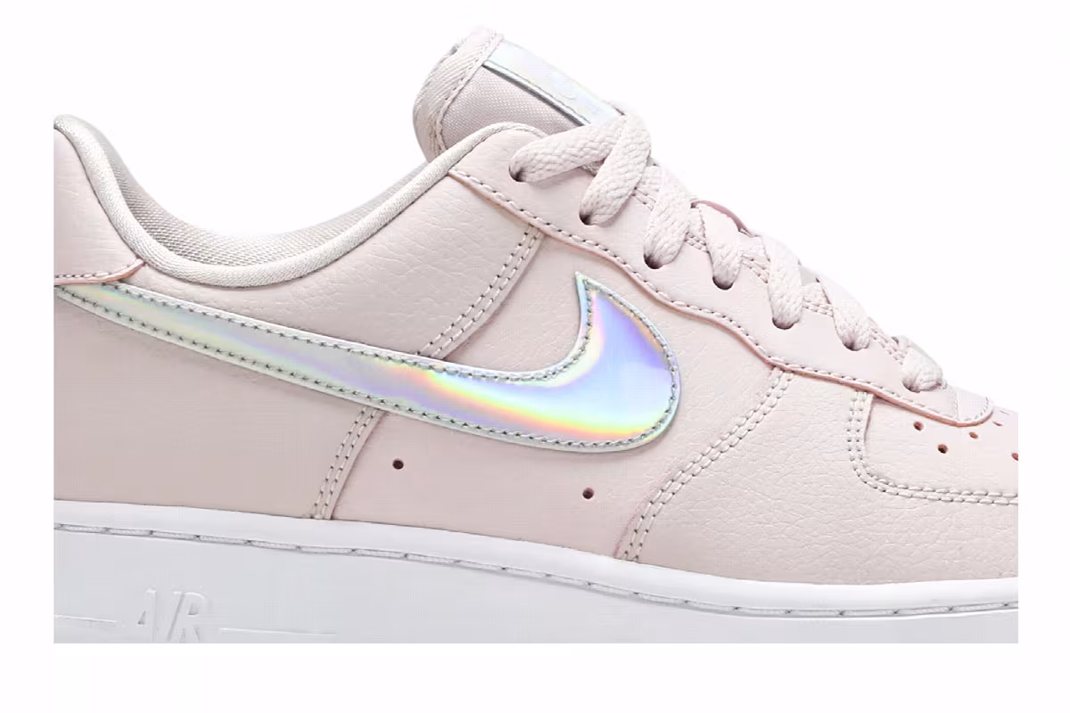 Nike Women's Air Force 1 Low Pink Iridescent, view 3