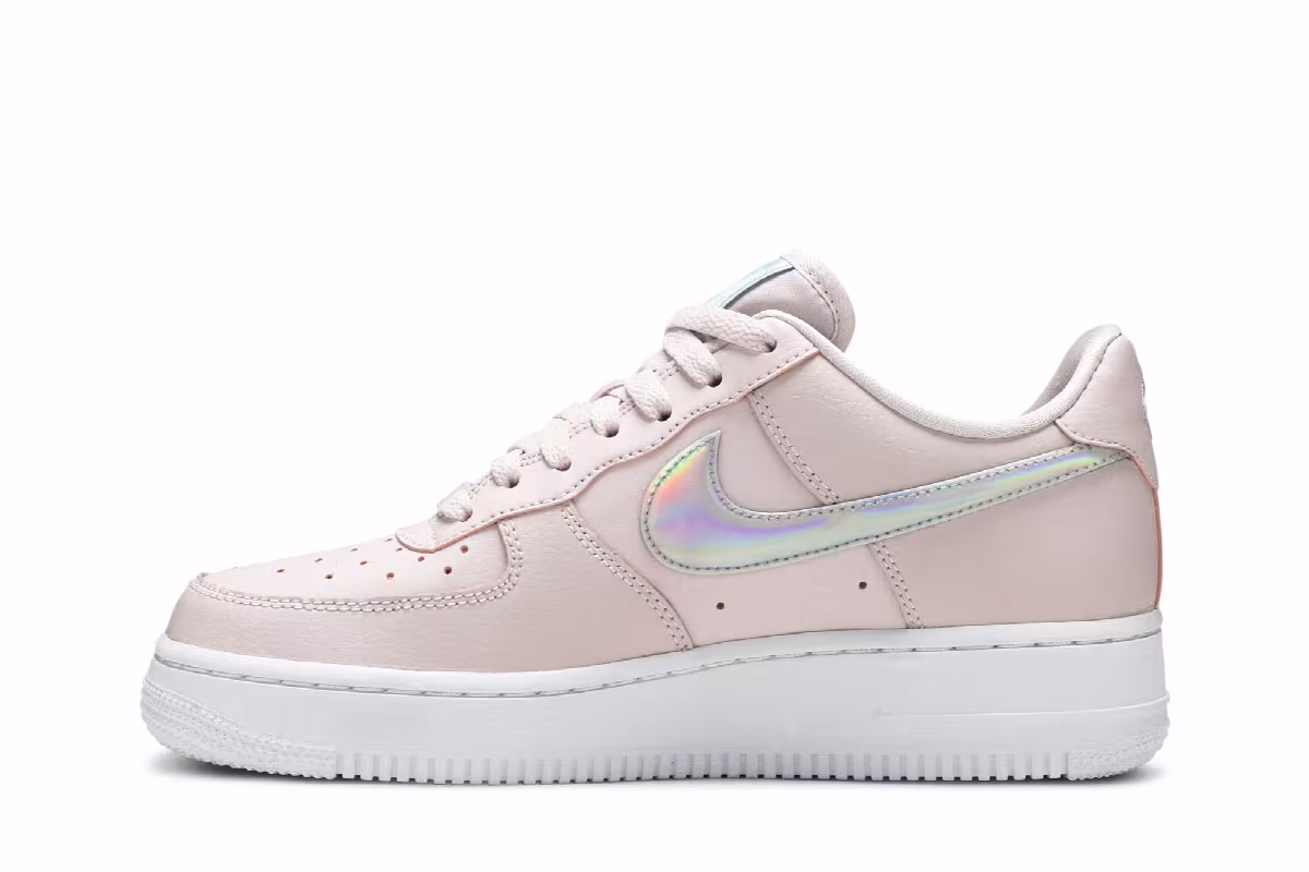 Nike Women's Air Force 1 Low Pink Iridescent, view 4