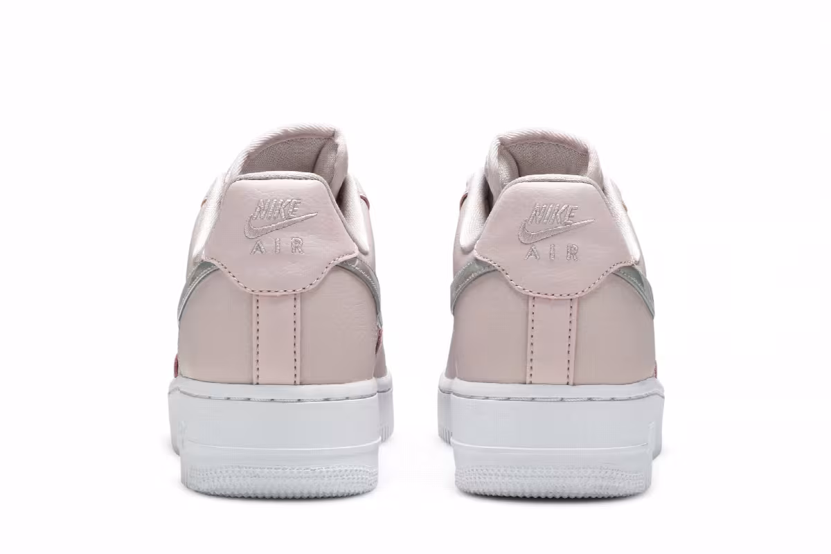 Nike Women's Air Force 1 Low Pink Iridescent, view 7