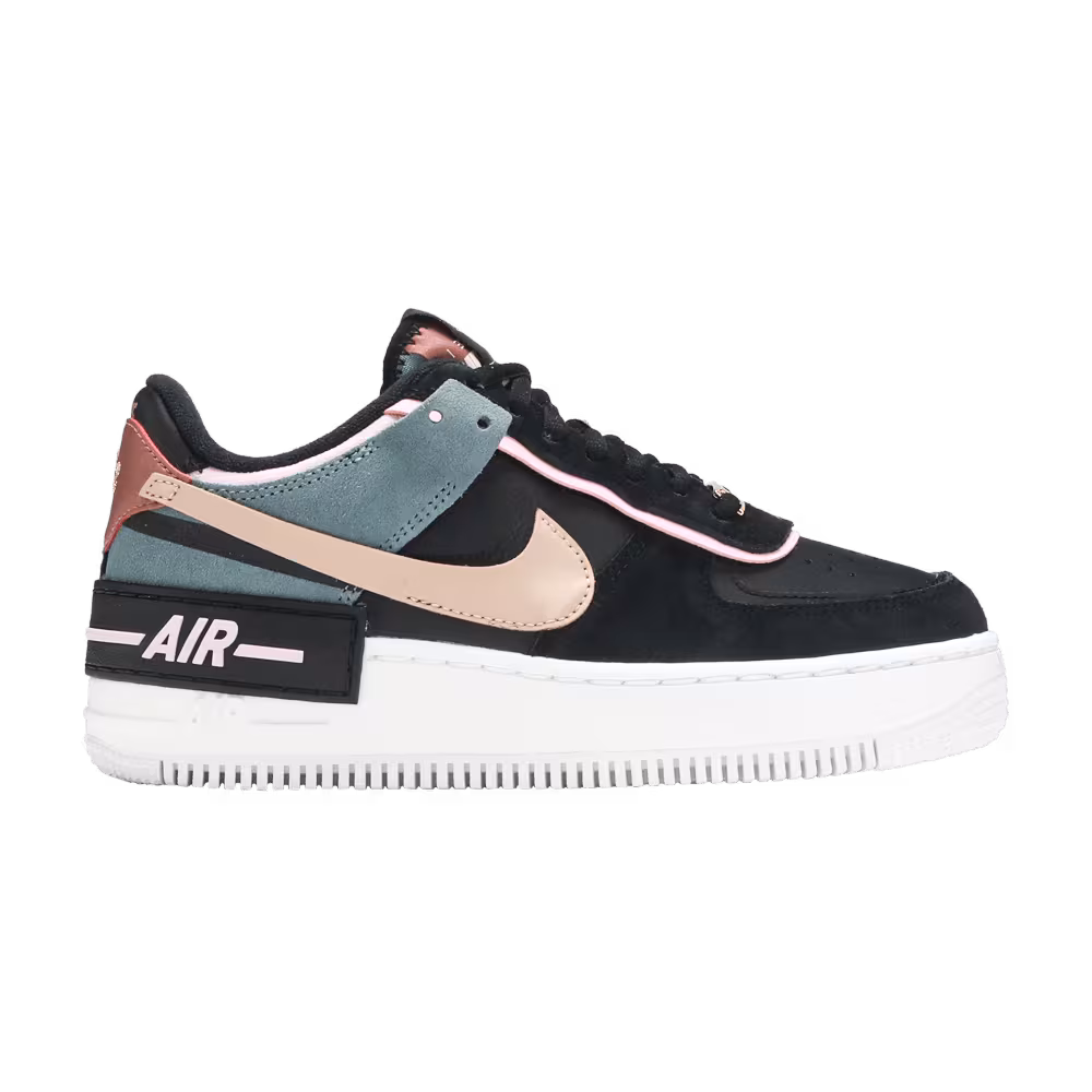 Nike Women's Air Force 1 Shadow Black Light Arctic Pink