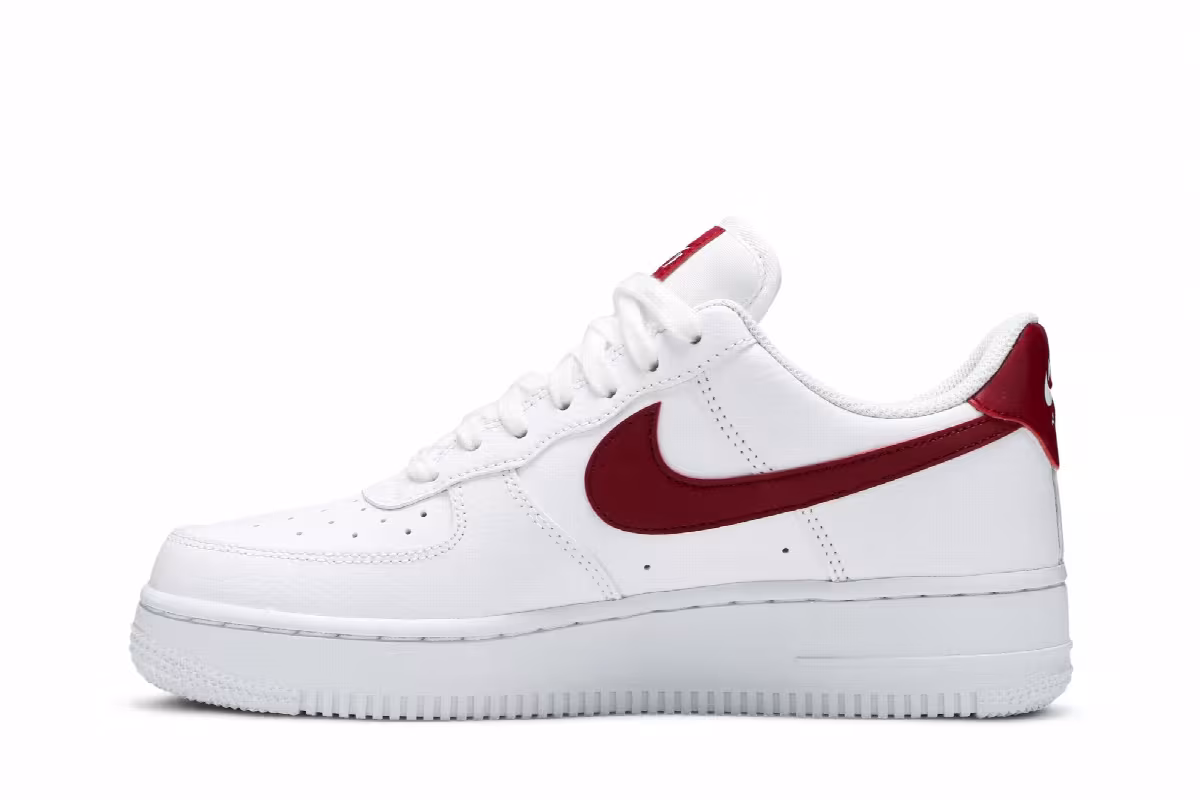 Nike Women's Air Force 1 White Noble Red, view 4