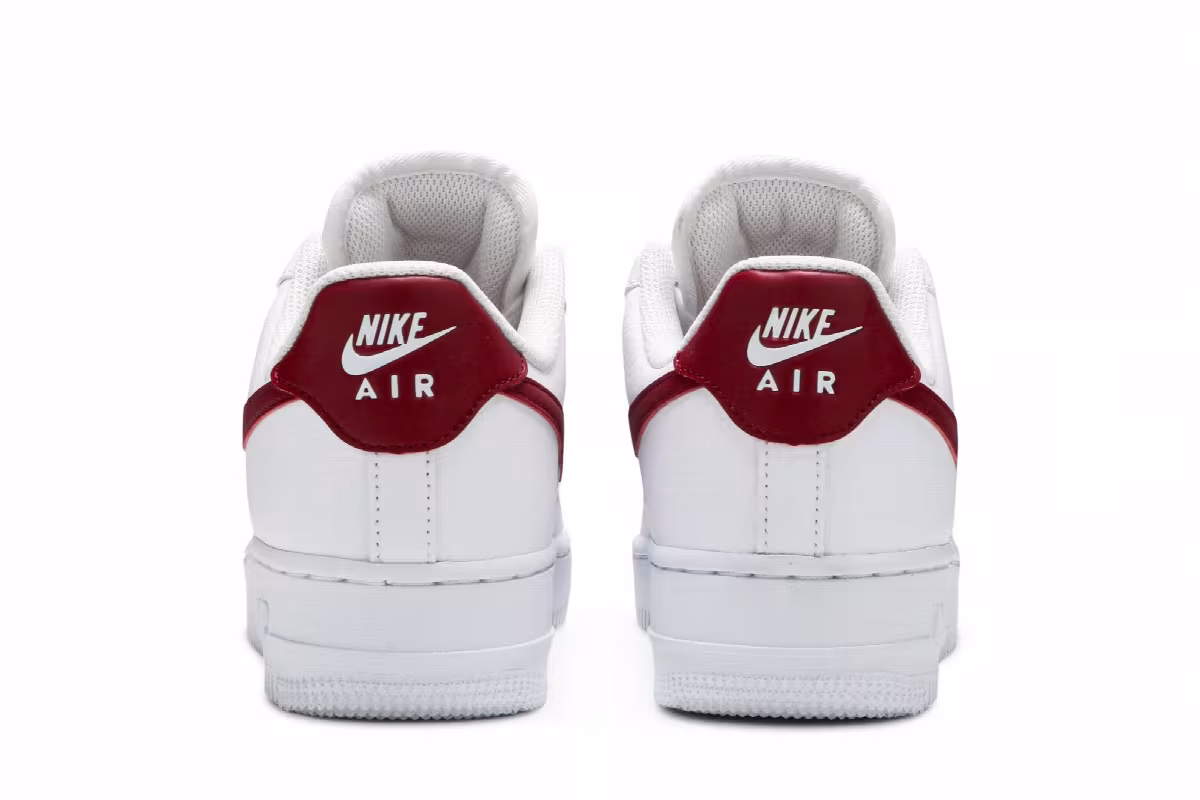 Nike Women's Air Force 1 White Noble Red, view 7