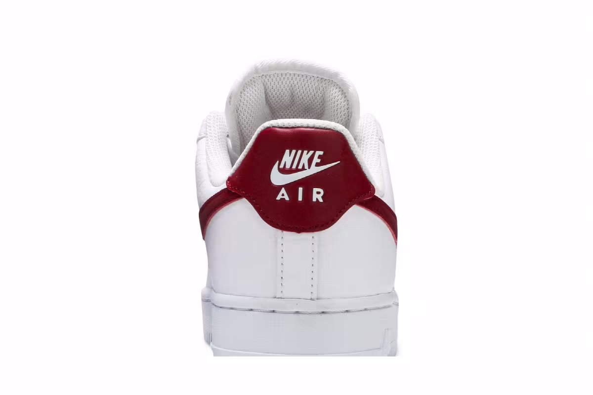 Nike Women's Air Force 1 White Noble Red, view 8