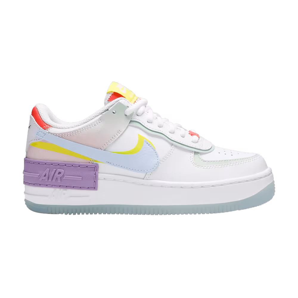 Nike Women's Air Force 1 Shadow White Hydrogen Blue
