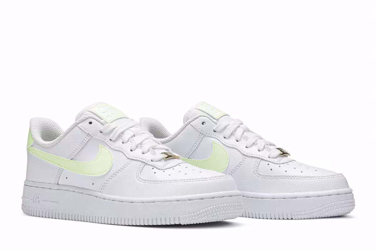 Nike Women's Air Force 1 Low Barely Volt, view 9