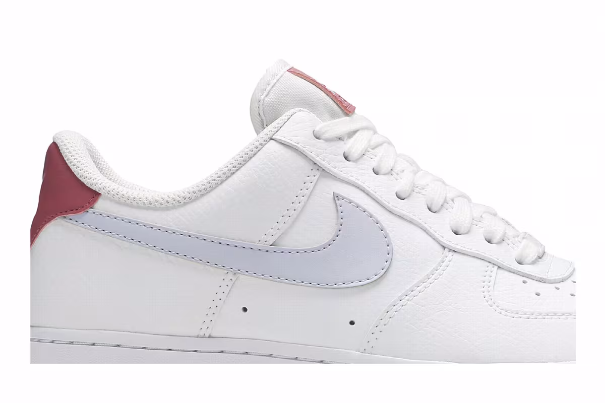 Nike Women's Air Force 1 Low White Desert Berry, view 3