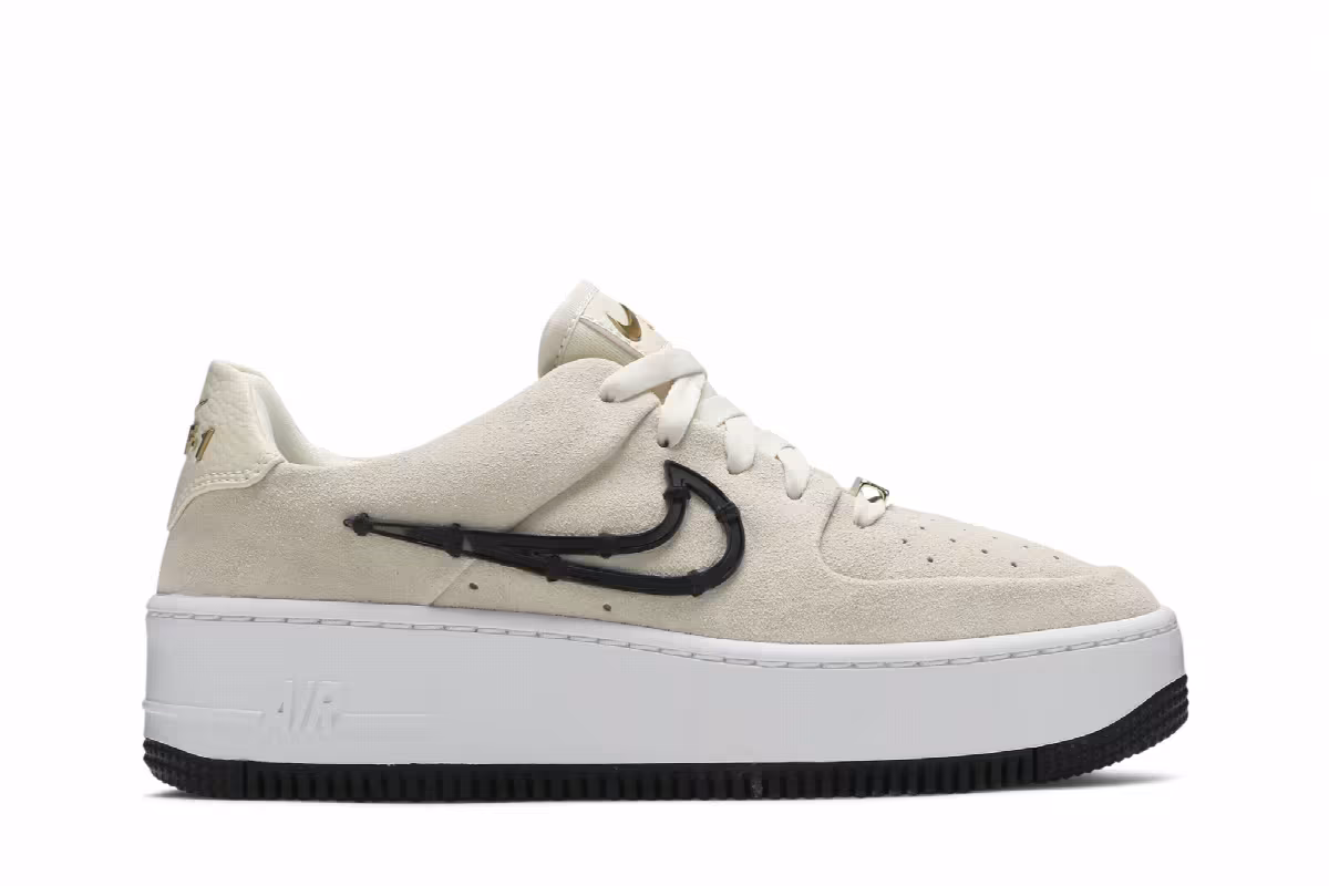 Nike Women's Air Force 1 Sage Low LX Cream, view 2