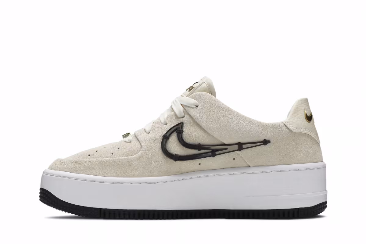 Nike Women's Air Force 1 Sage Low LX Cream, view 4