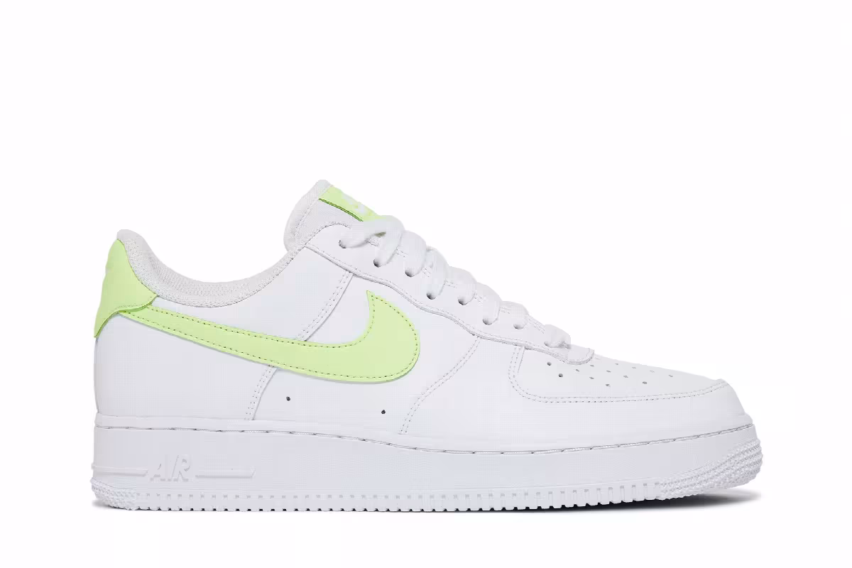 Nike Women's Air Force 1 White Barely Volt, view 2