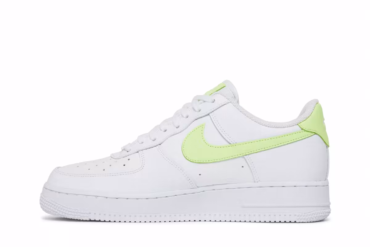 Nike Women's Air Force 1 White Barely Volt, view 4