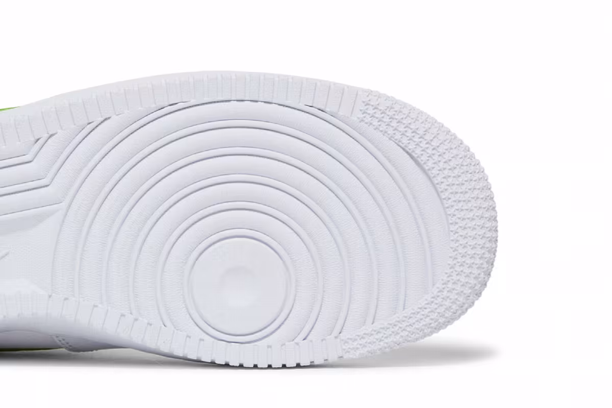 Nike Women's Air Force 1 White Barely Volt, view 6