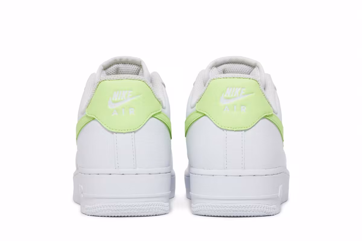 Nike Women's Air Force 1 White Barely Volt, view 7