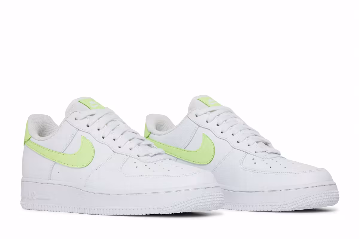 Nike Women's Air Force 1 White Barely Volt, view 9