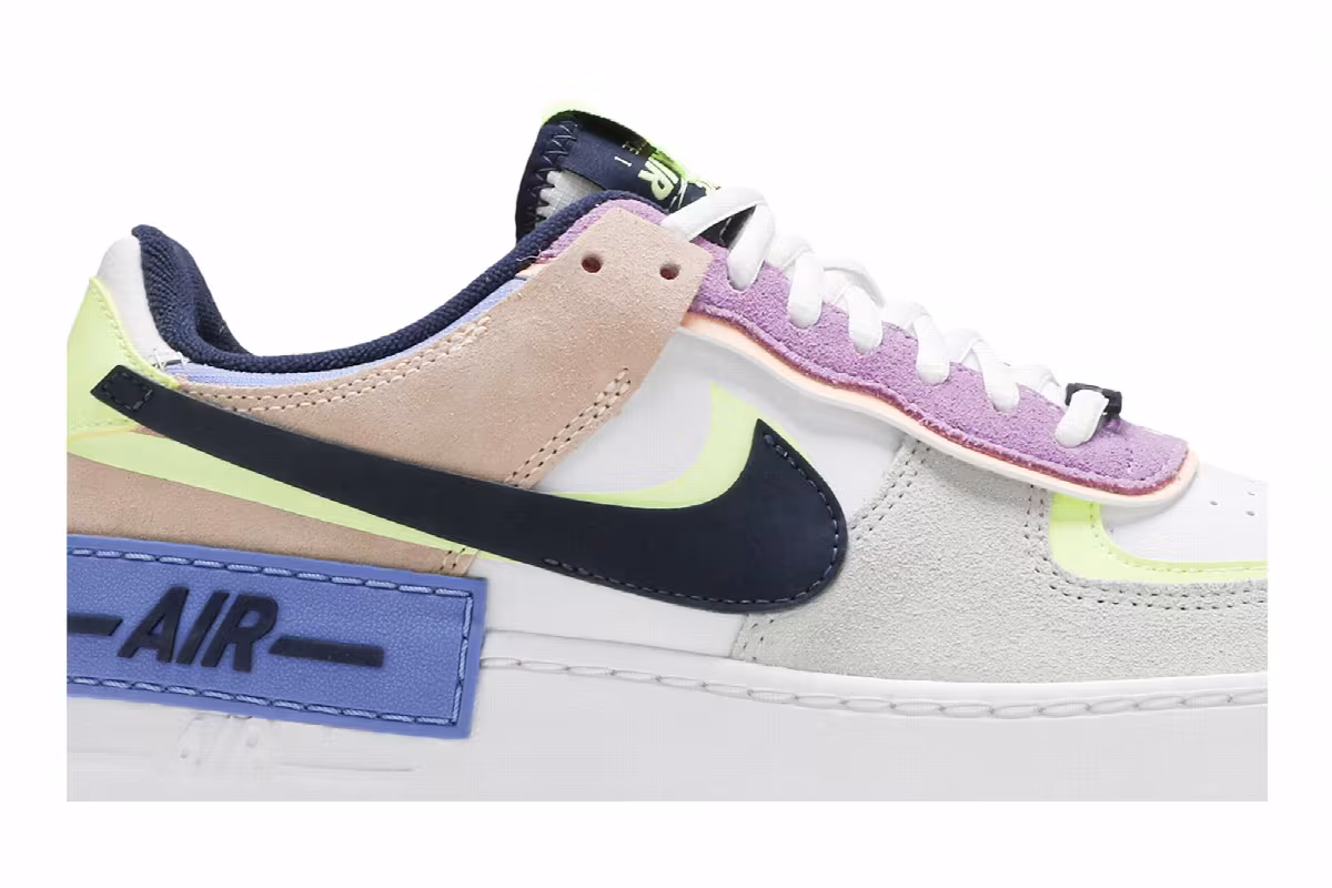 Nike Women's Air Force 1 Shadow Crimson Tint Volt, view 3