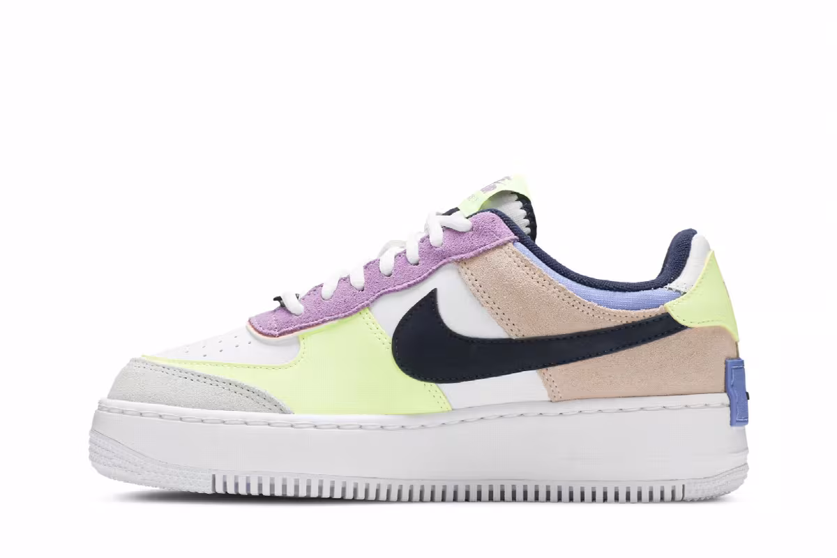 Nike Women's Air Force 1 Shadow Crimson Tint Volt, view 4
